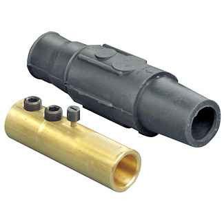 Leviton 17D23-Y 17 Series Female Complete Plug, Detchable, Double Set Screw, Industrial Grade, Cam-Type Connector, Cable Range- 250-350MCM, 570 Amp - YELLOW