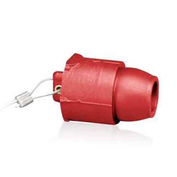 Leviton 19P21-R 19 Series Male Santoprene TPV Protective Cap, Ball Nose - RED