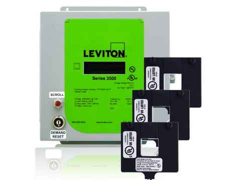 Leviton 3KUMT-16M Modbus TCP/BACnet IP - IndoorSeries 3500 Multi-Function Universal Voltage (208-480VAC) 3 PHASE 3W/4WMeter Kits (CTs included), 1600A Split Core CTs