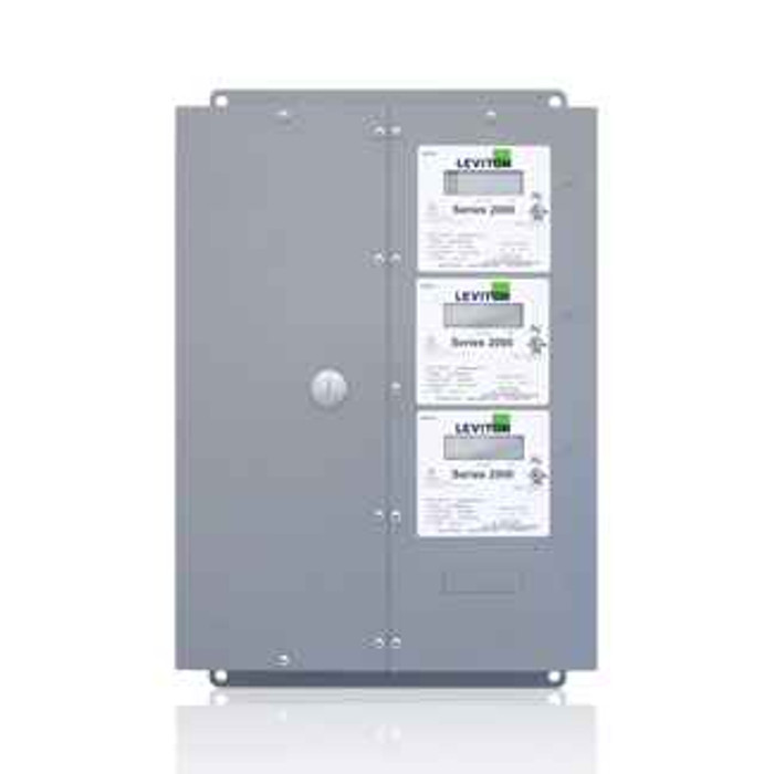 Leviton 2M203-CFG Series 2000 3-Meter Medium MMU 208VAC 3P/4W, Configured for amperage ratings and optional demand feature, CTs Not Included.