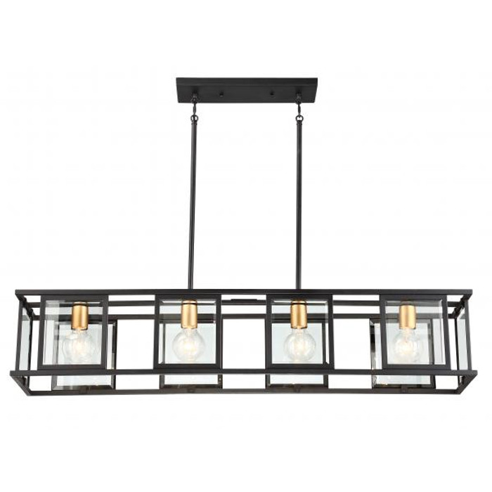 NUVO Lighting NUV-60-6417 Payne - 4 Light - Island Pendant with Clear Beveled Glass