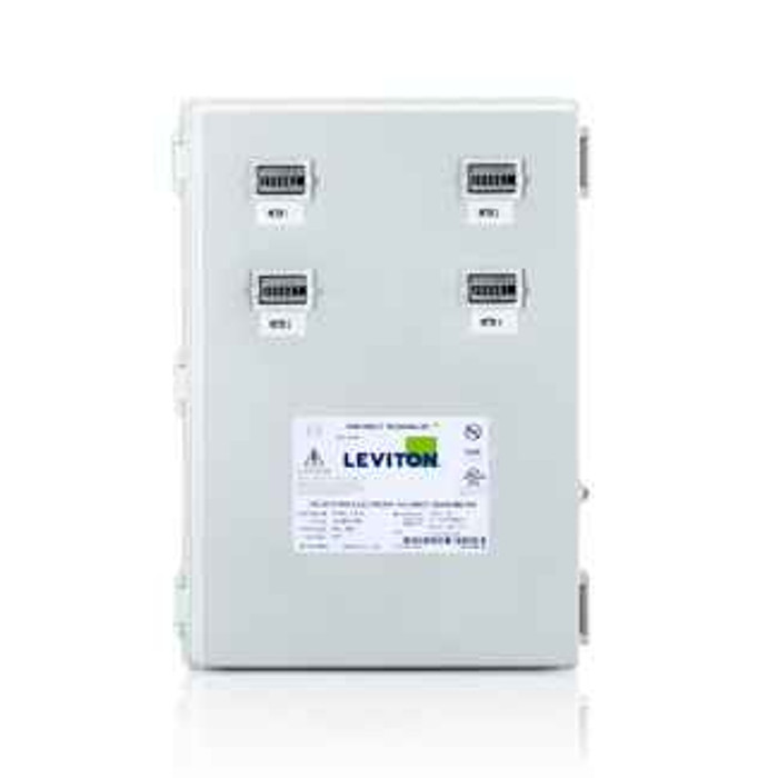 Leviton 6M304-CFG Medium Mini Meter MMU, 120/208V 3P/4W REF VOLTAGE, 4 Dual Element Meters, NEMA 4X, Current Transformers Not Included.