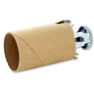 Leviton 8684 Medium Base, One-Piece, Candle Sockets, Incandescent, Fiber Disc Lampholder, , Single Circuit, Back Wired, - Brown