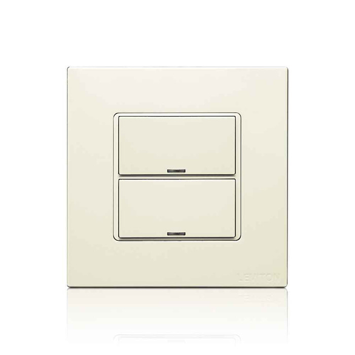 Leviton CKDBK-20T DLV Color Change Kit, IEC BS, 2 Buttons, Color: Light Almond