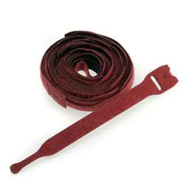 Leviton 43108-8P 8" Recloseable VELCRO® Brand Tie Wraps, Maroon (25 per pack)