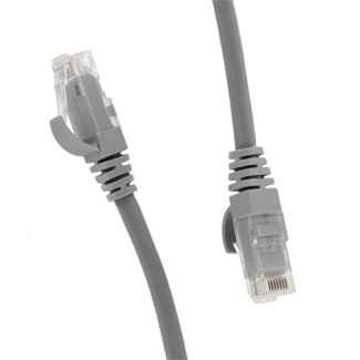 Leviton 6Z460-GY5 eXtreme Cat 6 Low Smoke Zero Halogen (LSZH) UTP Patch Cord, 5 Meters, Grey
