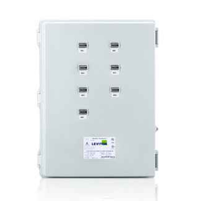Leviton 6L307-CFG Large Mini Meter MMU, 120/208V 3P/4W REF VOLTAGE, 7 Dual Element Meters, NEMA 4X,  Current Transformers Not Included.