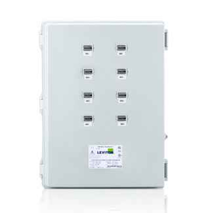 Leviton 6L308-CFG Large Mini Meter MMU, 120/208V 3P/4W REF VOLTAGE, 8 Dual Element Meters, NEMA 4X,  Current Transformers Not Included.