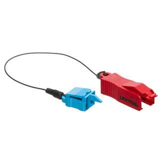Leviton ETRTN-RTL Extraction Tool (Red) with Dust Cap, use with Secure Keyed LC duplex patch cords and port protection plug of like keyed color (Red)