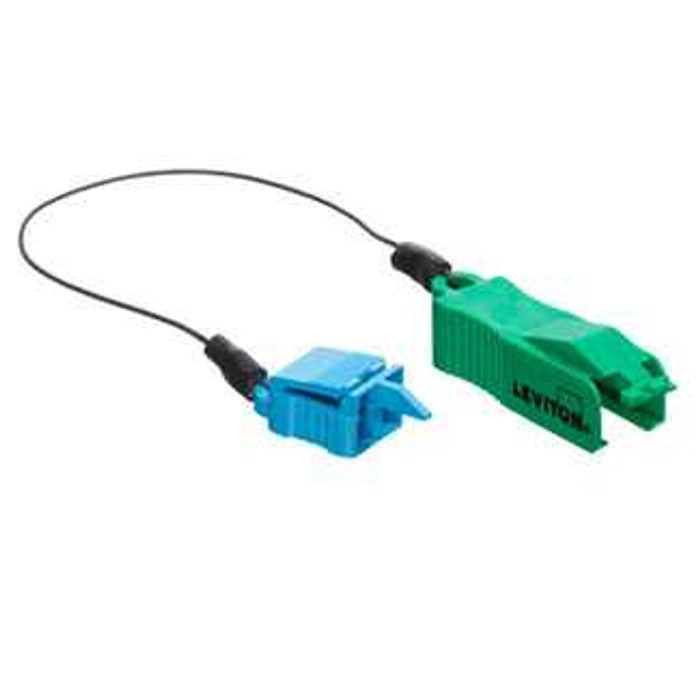 Leviton ETRTN-VTL Extraction Tool (Green) with Dust Cap, use with Secure Keyed LC duplex patch cords and port protection plug of like keyed color (Green)