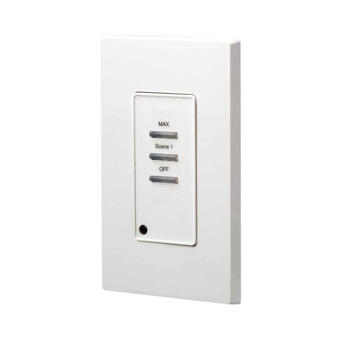 Leviton D42P1-M0W Dimensions® D4200 Remote Station for commercial lighting control systems: 1 Scene, Maximum & Off, Title 24 compliant, ASHRAE 90.1 compliant