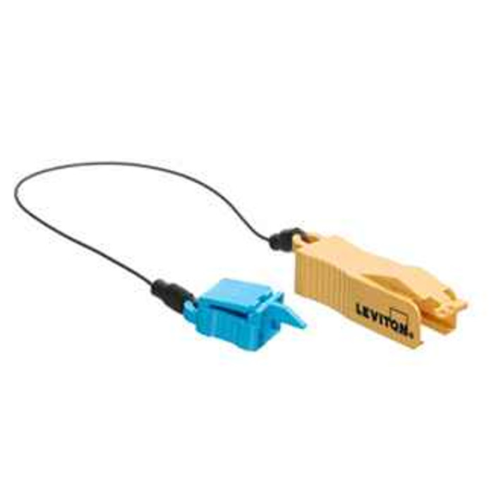 Leviton ETRTN-YTL Extraction Tool (Yellow) with Dust Cap, use with Secure Keyed LC duplex patch cords and port protection plug of like keyed color (Yellow)