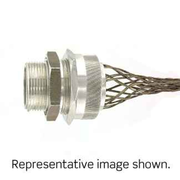 Leviton L7727 1-1/4 Inch, Straight, Male, Aluminum Body, Deluxe Cord Sealing Strain-Relief, 1.250 - 1.375 Cord Range
