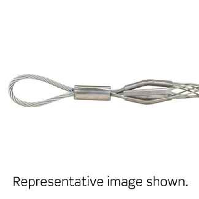 Leviton L8517 Flexible Rope Eye, Closed Mesh, Single Weave, Light Duty, Pulling Wire Mesh Grip 1.75 - 1.99 Cable Dia.Range, Short Length