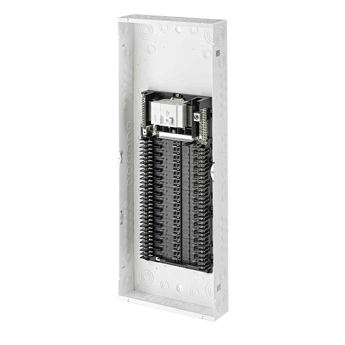 Leviton LP312-MB Indoor Load Center, NEMA 1 with Main Circuit Breaker, 125 Amp, 30 Spaces, 22 KA Interrupt Rating, Enclosure and Interior Only