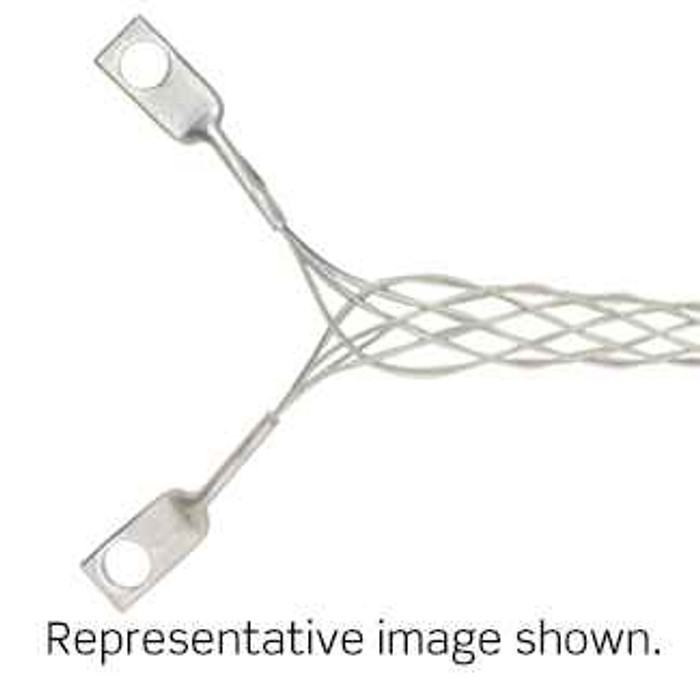 Leviton L8006 Double Eye, Closed Mesh, Single Weave, Portable Cable Duty, Wiring Device Wire Mesh Grip .940 - 1.250 Cable Dia.Range, 12-1/2 Inch Length