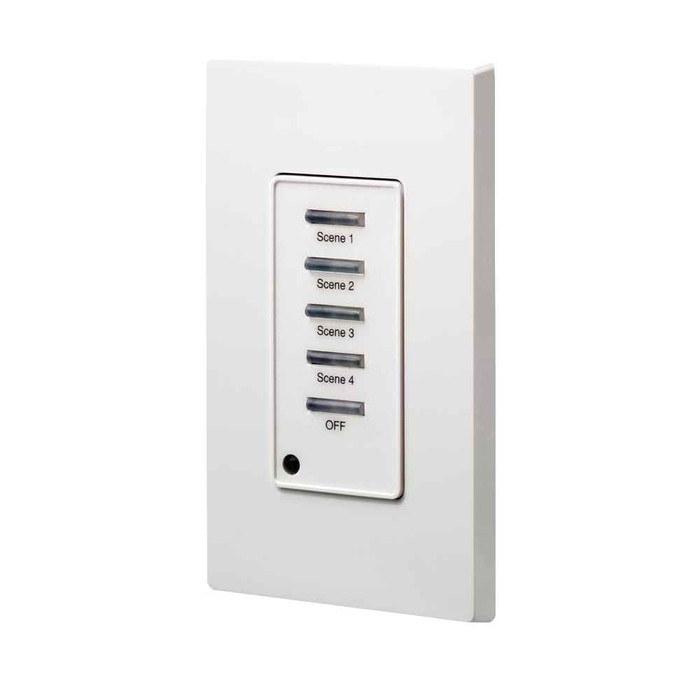 Leviton D42P4-W Dimensions® Commercial Lighting Control Systems, Scene 1 thru 4, Off Station, Title 24 compliant, ASHRAE 90.1 compliant, White