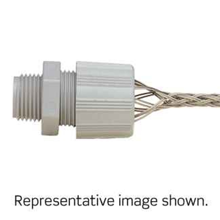 Leviton L7561 3/4 Inch, Straight, Male, Nylon Body, Nylon Cord Sealing Strain-Relief, .625 - .750 Cord Range