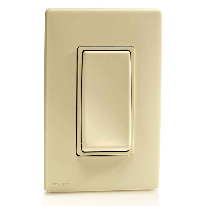 Leviton RE151-GC Renu® Switch RE151-GC for Single Pole Applications, 15A-120/277VAC, in Gold Coast White