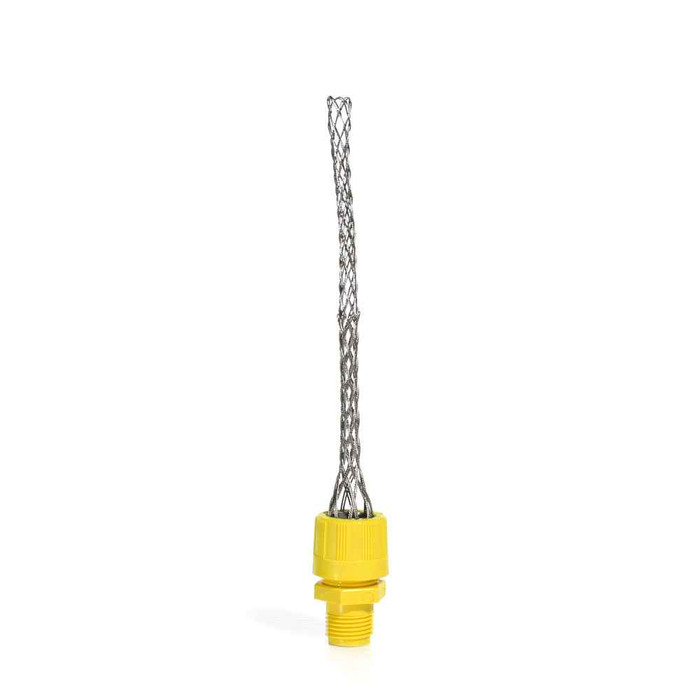 Leviton L7281 1/2" Stainless Steel Wire Mesh Strain Relief Grip, Cord Range .50 - .56"