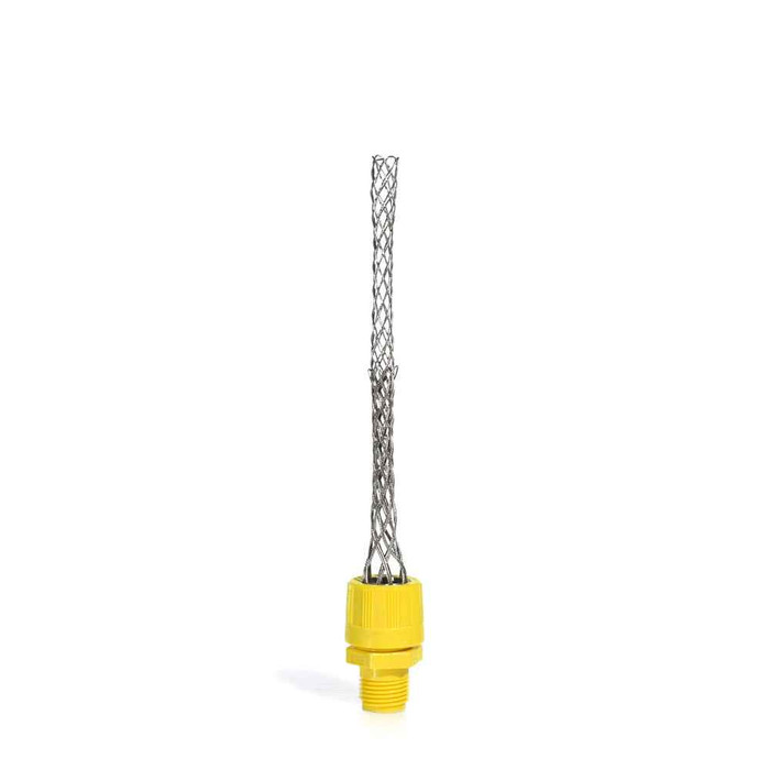 Leviton L7282 1/2" Stainless Steel Wire Mesh Strain Relief Grip, Cord Range .56 - .63"