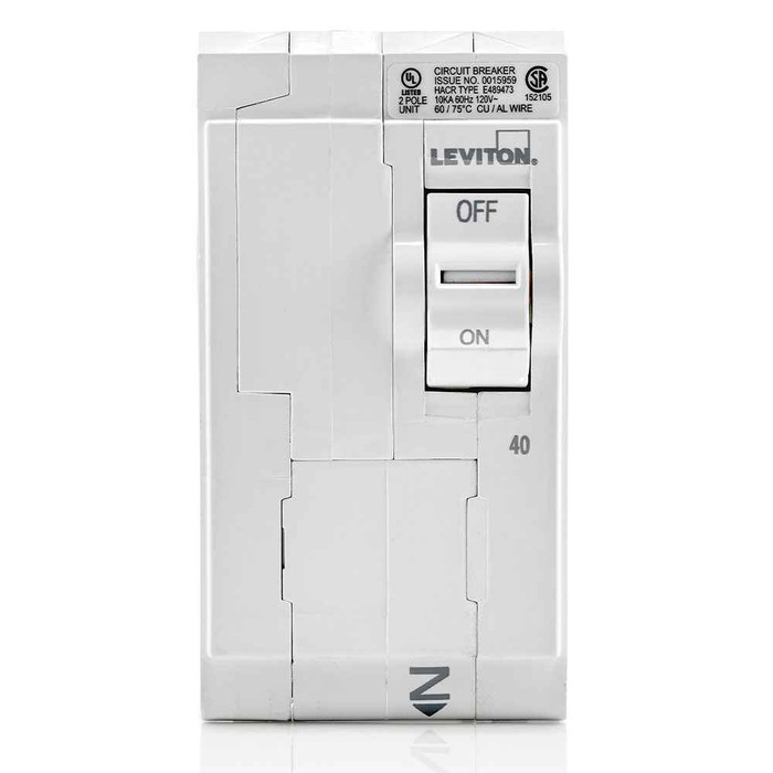 Leviton LB240 40A Standard 2-Pole Branch Circuit Breaker