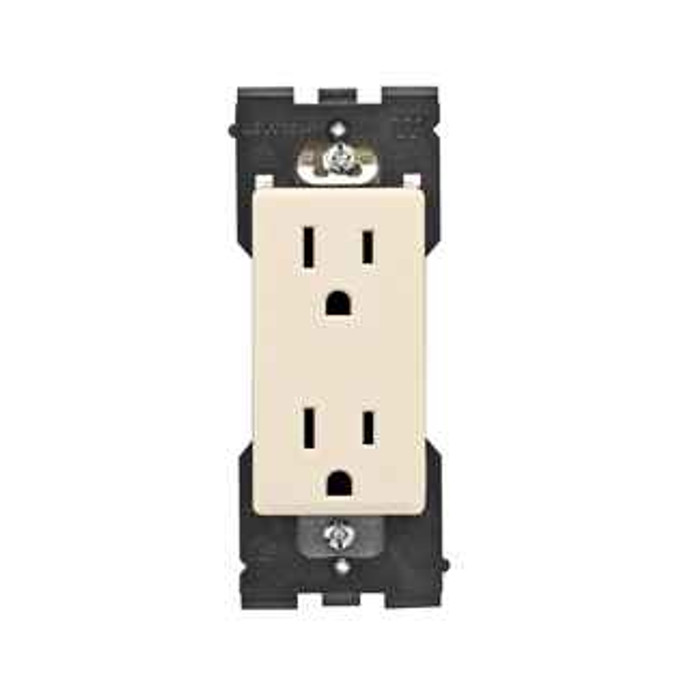 Leviton RER15-GC Renu® Tamper-Resistant Outlet RER15-GC, 15A-125V, in Gold Coast White