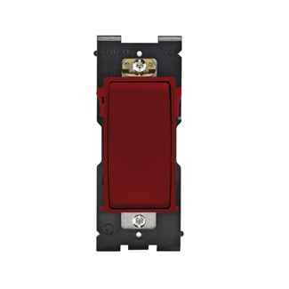 Leviton RE154-RE Renu® Switch RE154-RE for 4-Way Applications, 15A-120/277VAC, in Red Delicious