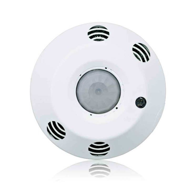 Leviton O2C20-MDW Provolt™ Occupancy Sensor lighting control, 2 Pole, Line Voltage, 8'-12' Ceiling, M/T Sensor 2000 sq ft, Daylighting, Auto-Calibration, 120-277V AC/CA 50/60HZ. UL/CE, RoHS & CEC Title 20/24 compliant. Color: White.