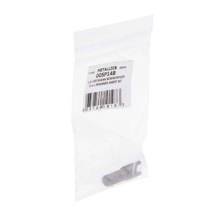 Metallics 00SP14B Screwdriver Bit Hx 1/4" Spanner Point #14 1" (1pc)
