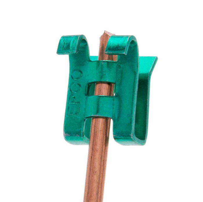 Metallics CG20 Ground Clip size 10/12/14 Green Steel Zinc (Clam 100)