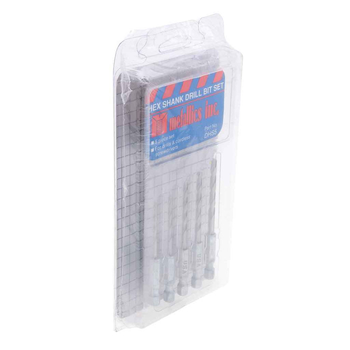 Metallics DHS5 Hex Shank Drill Set 5pc (1pc)