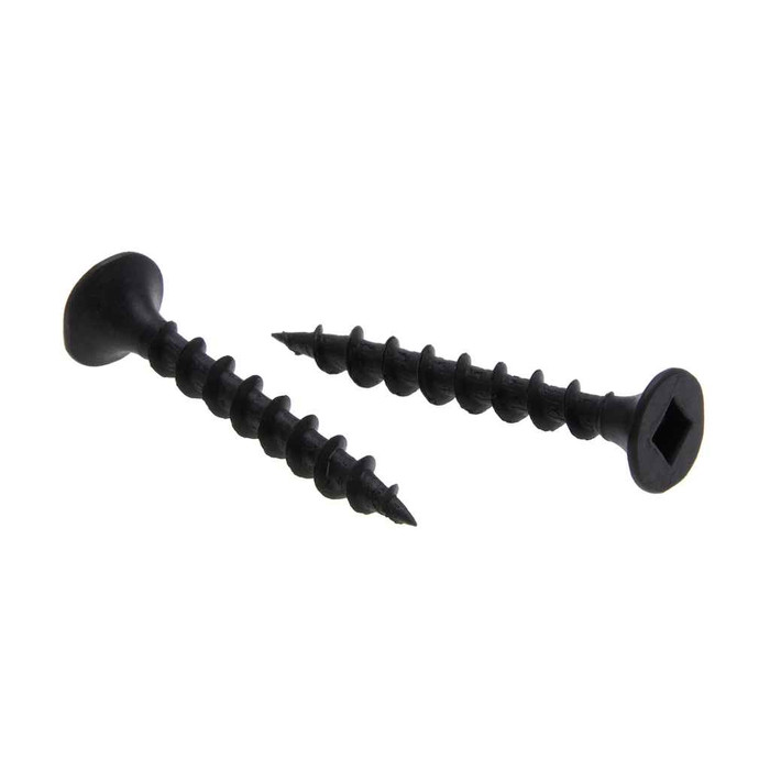 Metallics DWSR3B 6 x 1-1/4 in. Bugle Head Square Drywall Screws - Steel Black Phosphate - Coarse Threads - 8000qty