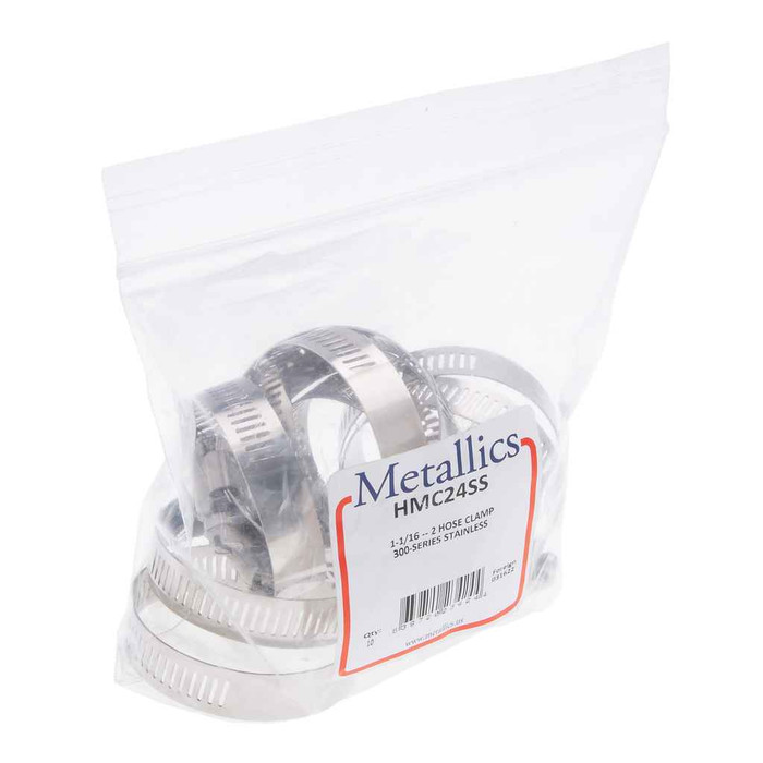 Metallics HMC36SS 1-13/16 to 2-3/4 Hose Clamp 18 Metallics HMC36SS 1-13/16 to 2-3/4 Hose Clamp 18
