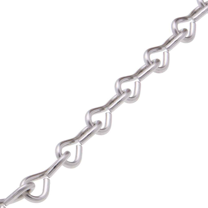 Metallics JC10F Chain #6 X 500' Jack Galv Steel (Pail 1)