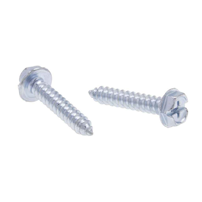 Metallics JDSP173 12 x 1-1/2 in. 5/16 Hex Head Phillips Sharp Point Tapping Screws - Steel Zinc - 100qty