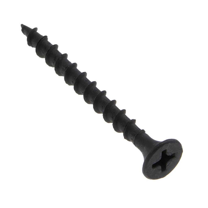 Metallics JDWC3C 6 x 1-1/4 in. Bugle Head Phillips Drywall Screws - Steel Black Phosphate - Coarse Threads - 100qty