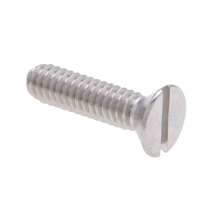 Metallics JFM97SS 8-32 x 5/8 in. Flat Head Slotted Machine Screws - 18-8 Stainless - 100qty