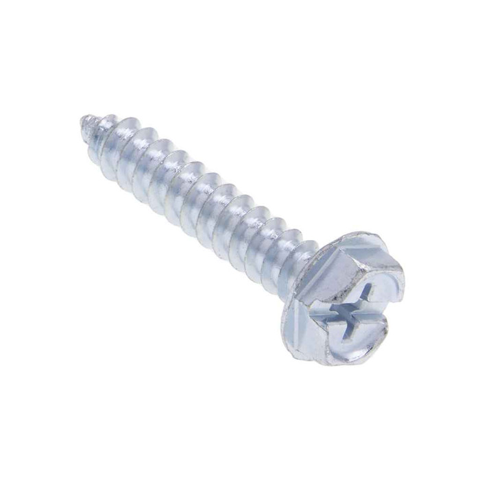 Metallics JDSP184 10 x 1-1/2 in. 5/16 Hex Head Phillips Sharp Point Tapping Screws - Steel Zinc - 100qty