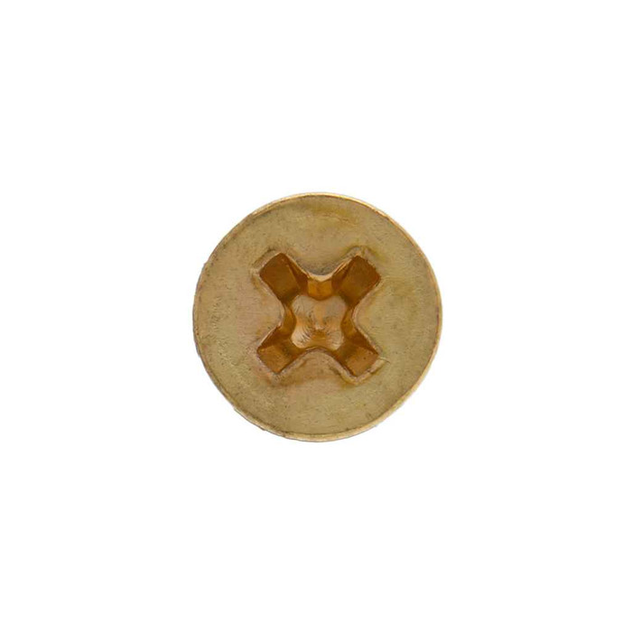 Metallics JFWPB05 6 x 5/8 in. Flat Head Phillips Wood Screws - Brass - 100qty