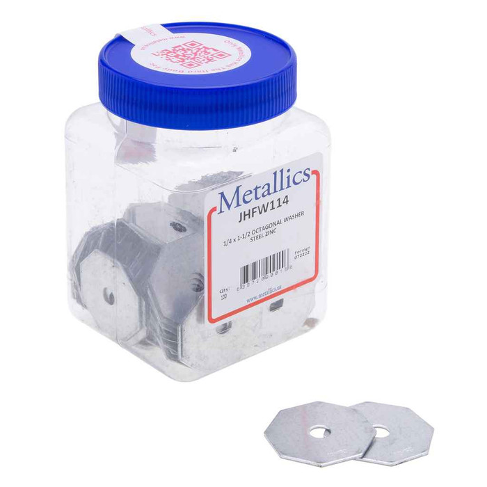 Metallics JHFW1181SS Washer 3/8 x 1-3/8 Centering Strut Wa (Jar 100)