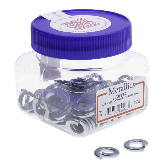 Metallics JLW153 Washers 12 Split Lock St-zn (Jar 100)