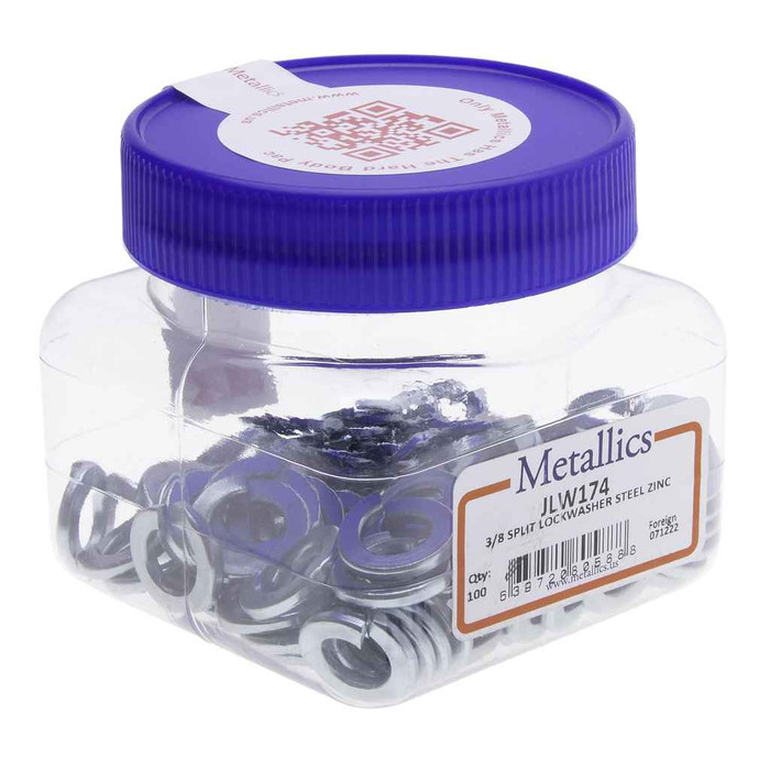 Metallics JLW172G Washers 1/4 Split Lock Galv (Jar 100)
