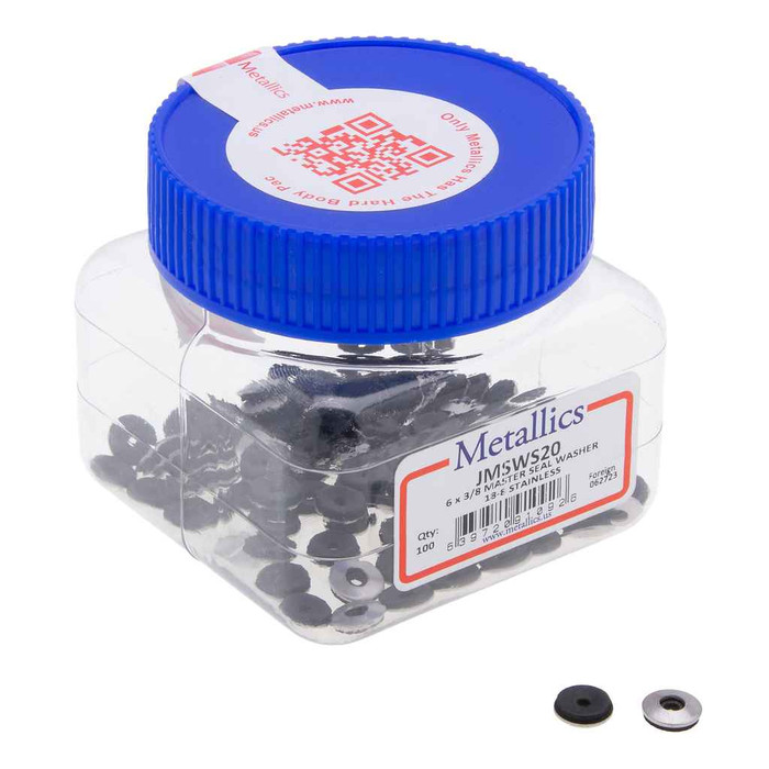 Metallics JMSW21 Washers 8--10 X 1/2 Mstr Seal (Jar 100)