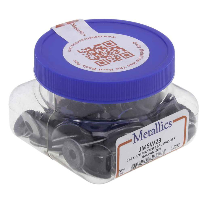 Metallics JMSW23 Washers 1/4 X 5/8 Mstr Seal Galv (Jar 100)