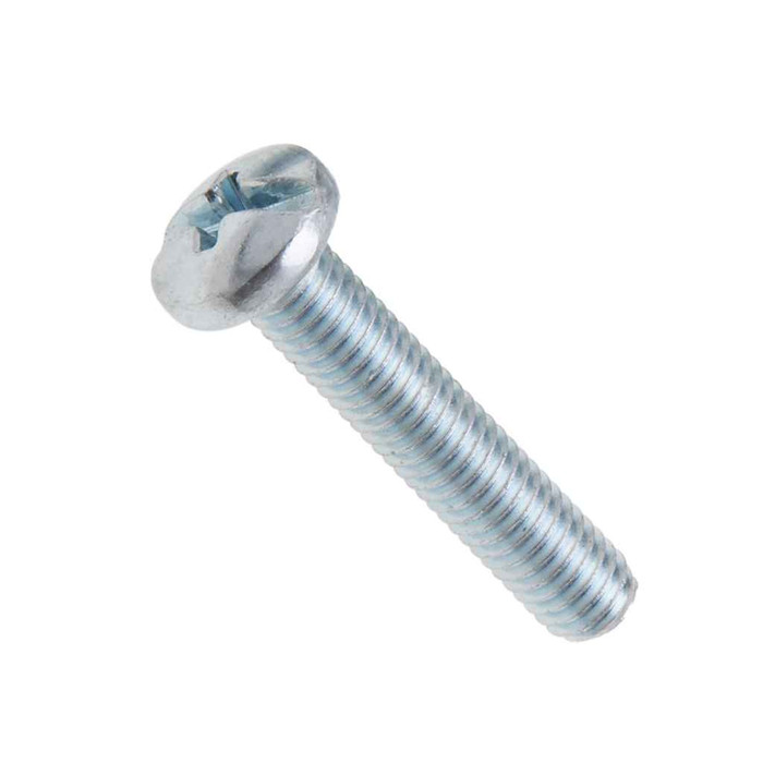 Metallics JPMP1032 10-32 x 1 in. Pan Head Phillips Machine Screws - Steel Zinc - 100qty