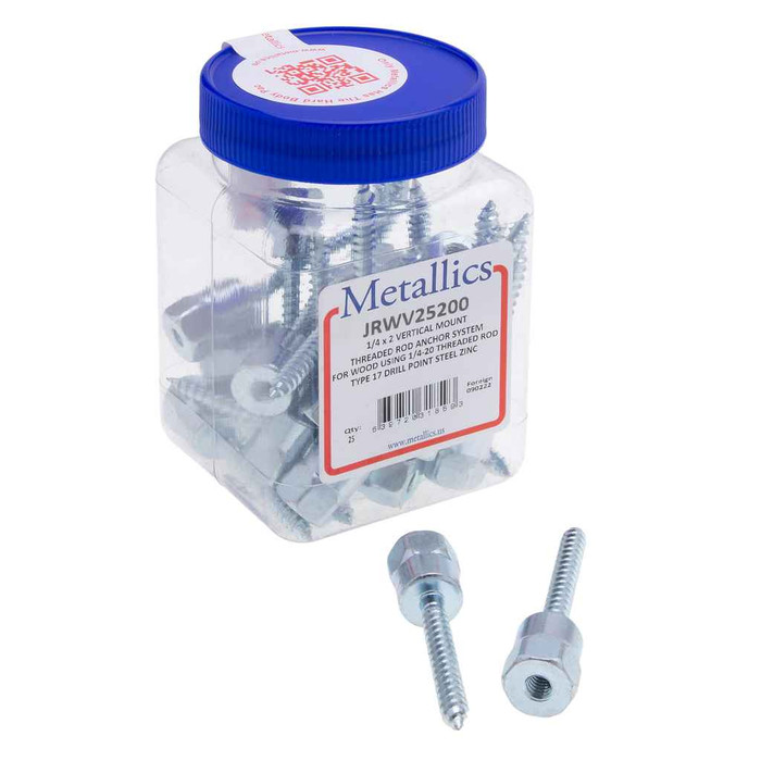 Metallics JRWS9V 8 x 1 in. Round Washer Head Combo Sharp Point Tapping Screws - Steel Zinc - 500qty