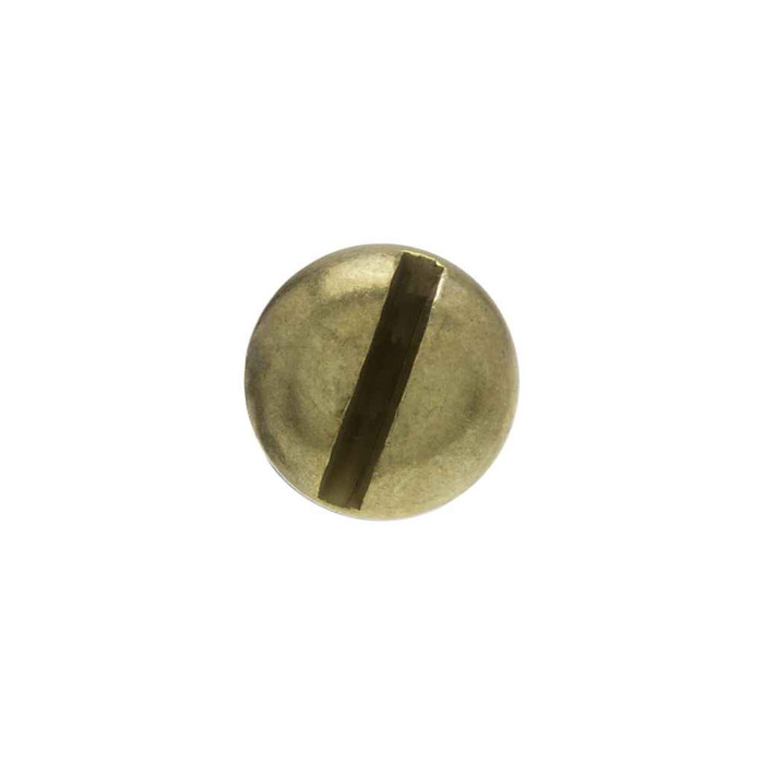Metallics JRMB92 10-24 x 3/4 in. Round Head Slotted Machine Screws - Brass - 100qty
