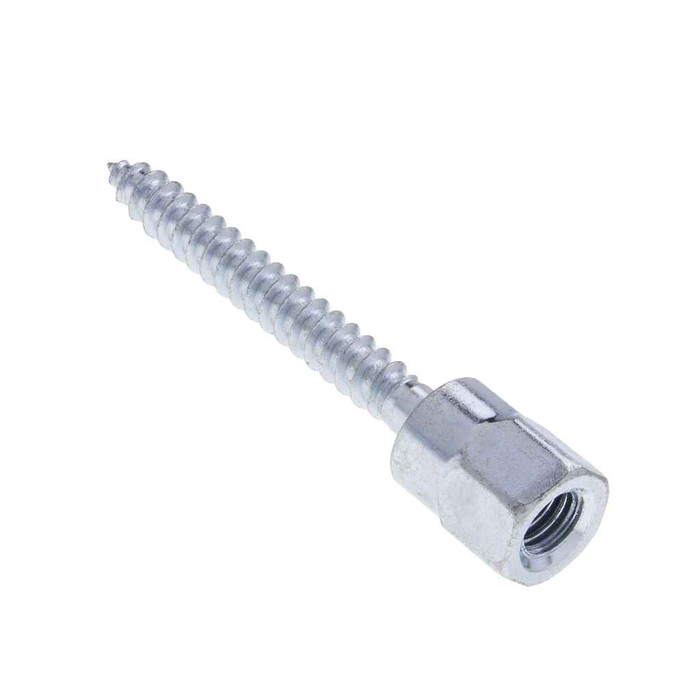 Metallics JRWV37200 Thread Rod 1/4 X 2 Wood V-Mt Ancr St-zn (Jar 25)