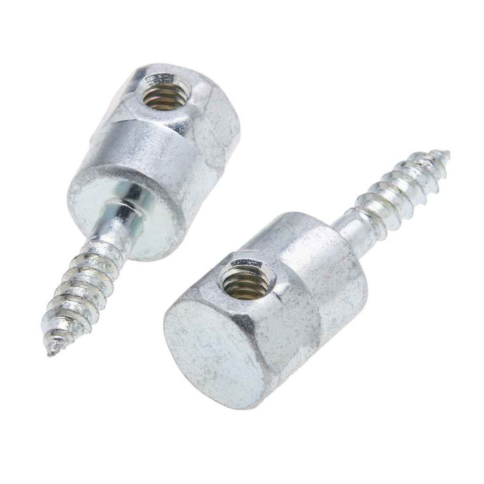 Metallics JRWH37200 Thread Rod 1/4 X 2 Wood H-Mt Ancr (Jar 25)